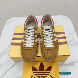 Adidas x Gucci Gazelle Sneaker Tan Monogram Wom